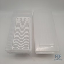 Frischhaltedosen 6er Set 1,5L mit Deckel Kühlschrank Obst Gemüse Aufbewahrung