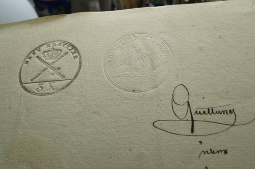 Tittmoning quittung 1845 - -,