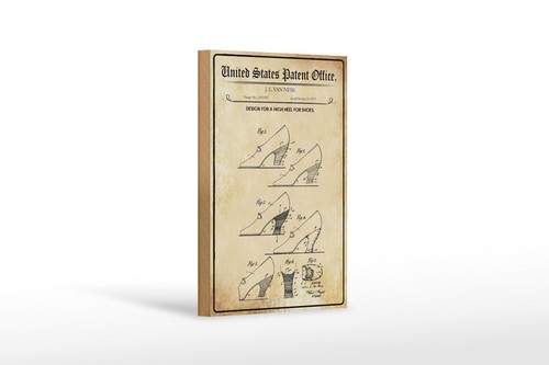 Holzschild patent 12x18 - patent, cm