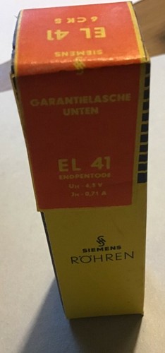 Siemens el41 röhre - röhre, tube