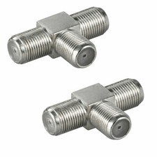 2x F-Adapter T-Stück TV SAT