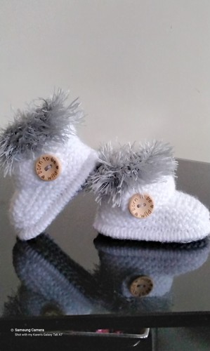 Handgestrickte babyschuhe 9 - handgestrickte, babyschuhe.