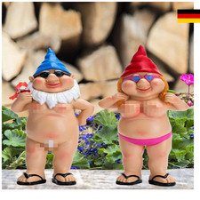 Lustige Gartenzwerge für