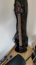 Stagg E-Gitarre Bass Schwarz