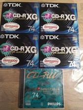 4x TDK CD -R XG 74min Neu