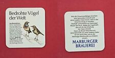 Marburger Brauerei Bedrohte Vögel Brauerei Bierdeckel Coaster Beermat