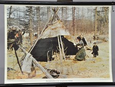 Westermann Wandbilder Rollkarte Poster Nomadenkothe Mongolische Grenze