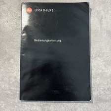 Leica D-LUX 3 Anleitung Bedienungsanleitung Deutsch Original