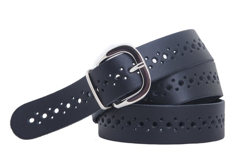 Ledergürtel gelocht 3cm - ledergürtel,