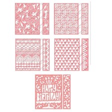 2 Prägeschablonen Embossing