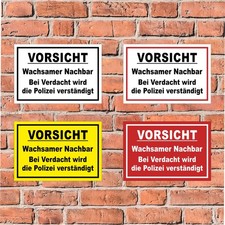Schild Wachsamer Nachbar -