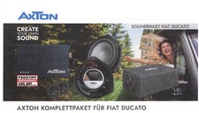 Axton Soundpaket für Fiat	500 DSP Verstärker , Lautsprecher , Subwoofer