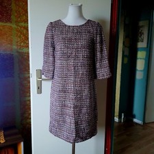 Rosa Tweed Shiftkleid