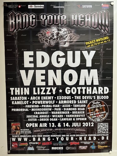 Edguy venom konzertposter - edguy,