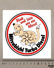 Aufkleber/Sticker Mitsubishi Turbo Diesel