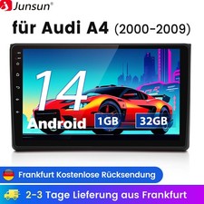 1+32GB Android 14 Für Audi A4 8E 8H B6 B7 2000-2009 Autoradio GPS Navi WIFI DAB+