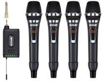 Drahtlosmikrofonsystem 4 Kanal Schnurlosmikrofon Handmikrofon Karaoke NEU *TOP*