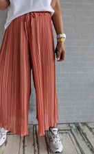 Plissee Hose mit weitem Bein