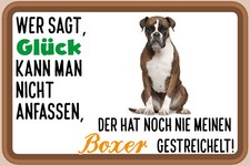 Blechschild 18x12 Glück nicht