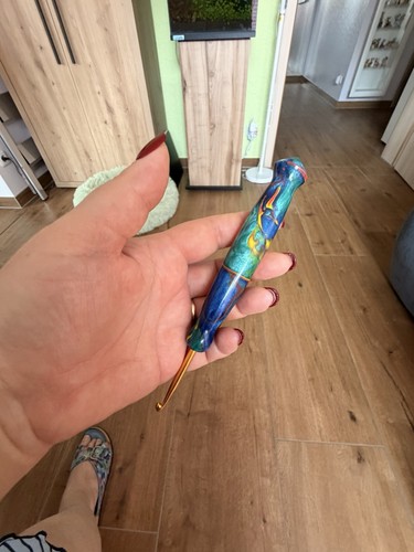 Häkelnadel handgedrechselt