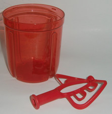Tupperware Multi Chef Ersatzteil Behälter Meßbecher rot 730 ml mit Quirl rot
