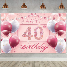 Geburtstag banner rosa - geburtstag,