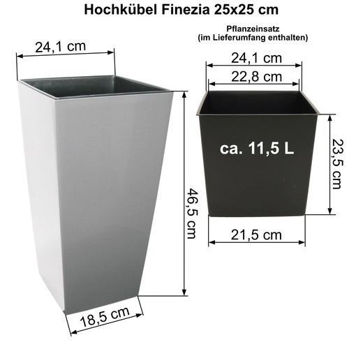 Kunststoff pflanzkübel - kunststoff,