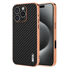 Schutz Hülle Für iPhone 16 Pro Max 15 Plus 14 13 12 11 Carbon Optik Cover Case