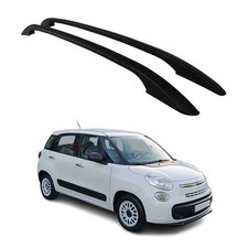 Aluminium Dachreling Relingträger für Fiat 500L 2013-2024 Schwarz 2tlg