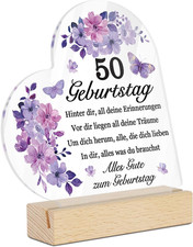 Acrylschild mit holzsockel - acrylschild, 50