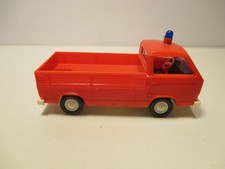 ROCO Modellauto VW Bus Pritsche T3 FEUERWEHR Bulli T 3 rot  1/87 H0