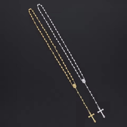 Kette rosenkranz gold - rosenkranz, silber