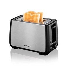 Toaster Cloer 3569 für 2 XXL Toasts Check-Funktion Edelstahl (hervorr. refurb.)