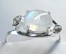 🌙Ring 925 Silber Gr 17,8