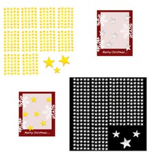 350 x Sterne Sticker Aufkleber