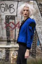 Helene Straßer Damenjacke Jacke Sakko Wolle TrueVINTAGE 80s woman jacket wool