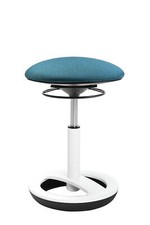 Bürohocker Arbeitshocker Drehstuhl Hocker Topstar Sitness Bob weiß petrol