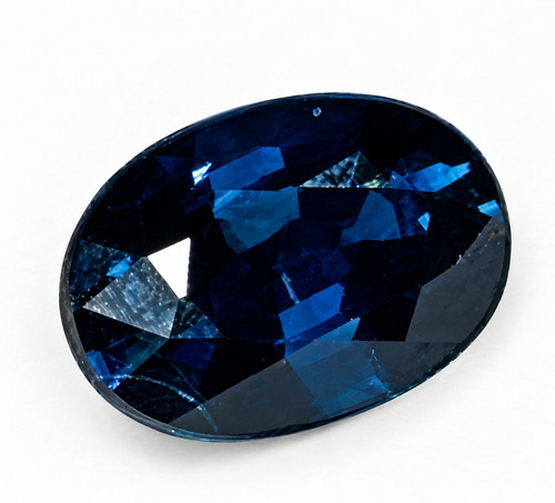Natürlicher blauer saphir - natürlicher,