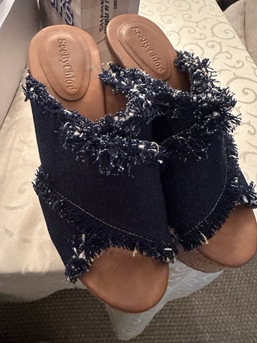 See chloe navy fringed - see,