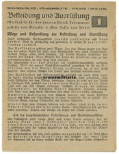 Orig. Merktafel Bekleidung und