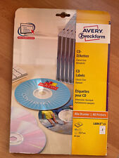 CD-Etiketten ClassicSize, 31 Stück, Avery Zweckform, angebrochene Packung