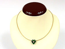 feiner Halsreif - NIESSING - Herzanhänger + Brillant ca. 0,10ct - 750er Gold 18K