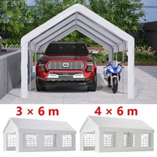 3×6m 4×6m Lagerzelt Partyzelt Garagenzelt Winterfest Abnehmbare Zeltgarage