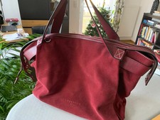 Liebeskind Berlin Tasche, Gray 5 Suede Satchel L, rot (peony)