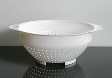 Wilhelm Wagenfeld Buchsteiner Plastic großer Salatseiher weiß Kunststoff