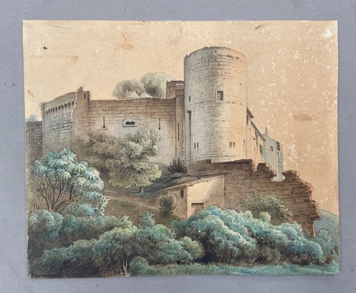 Schloss altes aquarell - schloss,,