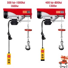 Elektroseilzug 800/1000kg Hebewinde elektrisch 12Meter Seilwinde Kran Motorwinde