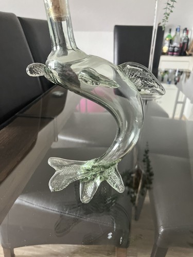 Glasfigur delphin glasflasche - ,