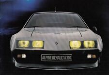 RENAULT ALPINE A310 V6 Oldtimer Coupe 23x31cm Prospekt Brochure 1978 E