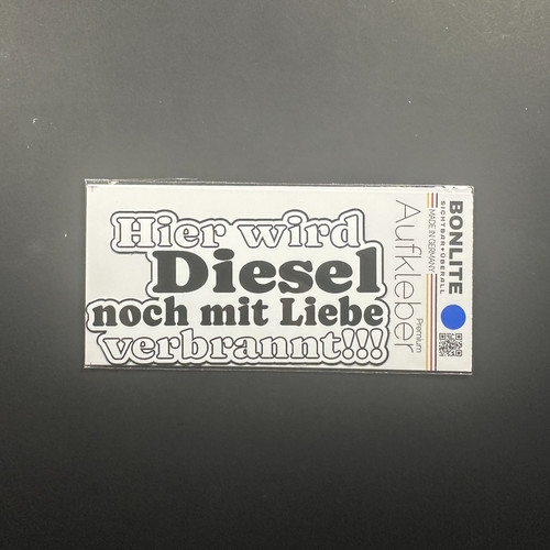 Hier wird diesel fun sticker - hier,
